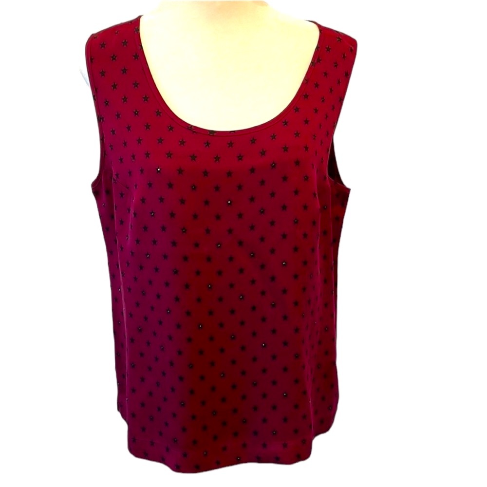 Mel & Lisa Silk Tank. Size L. NWOT